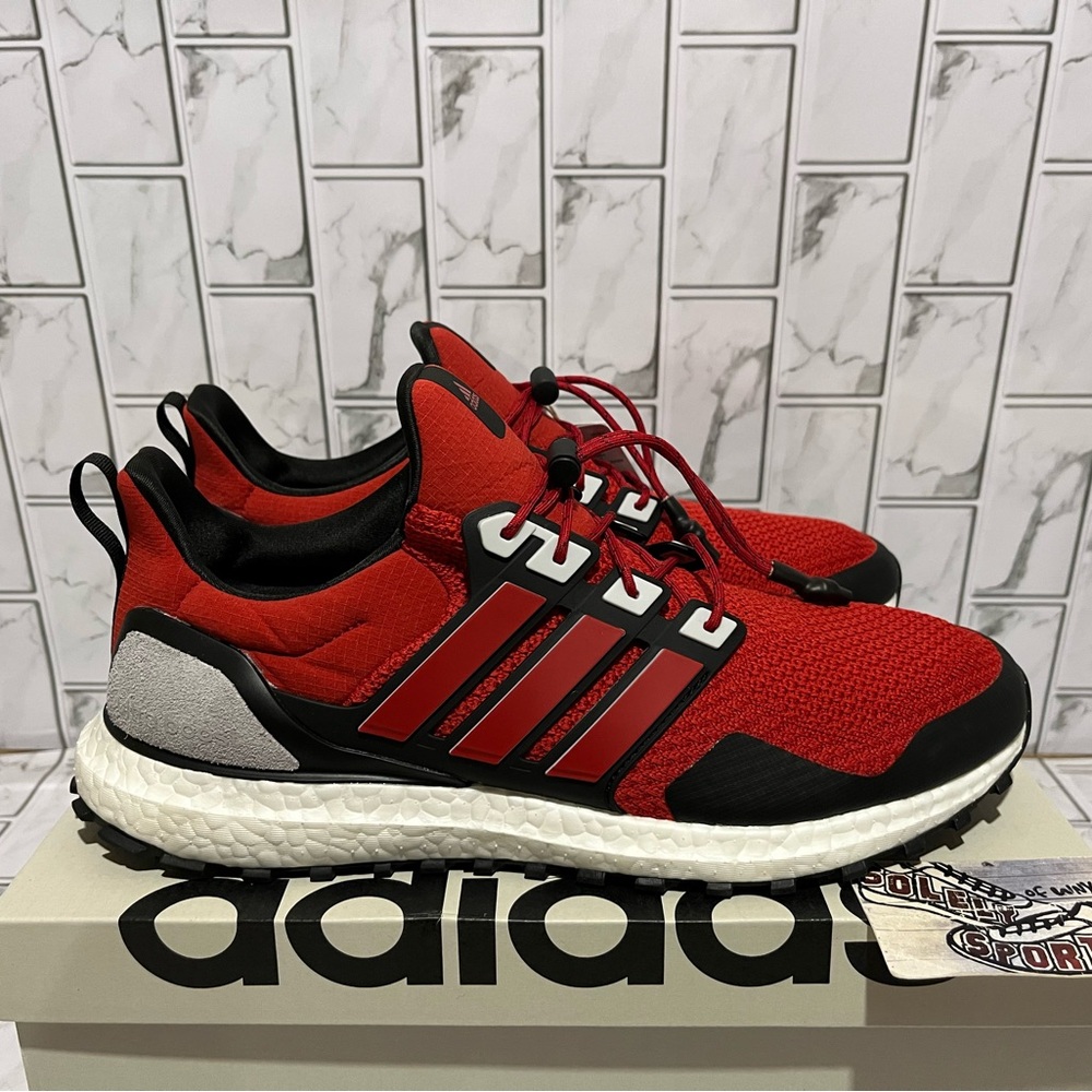 New Adidas Ultraboost 1.0 ATR Ultra Boost Red Black White Running Gym Trail Mens
